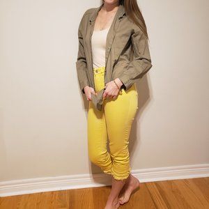 4/$20 Olive Green Long-Sleeve Button Up